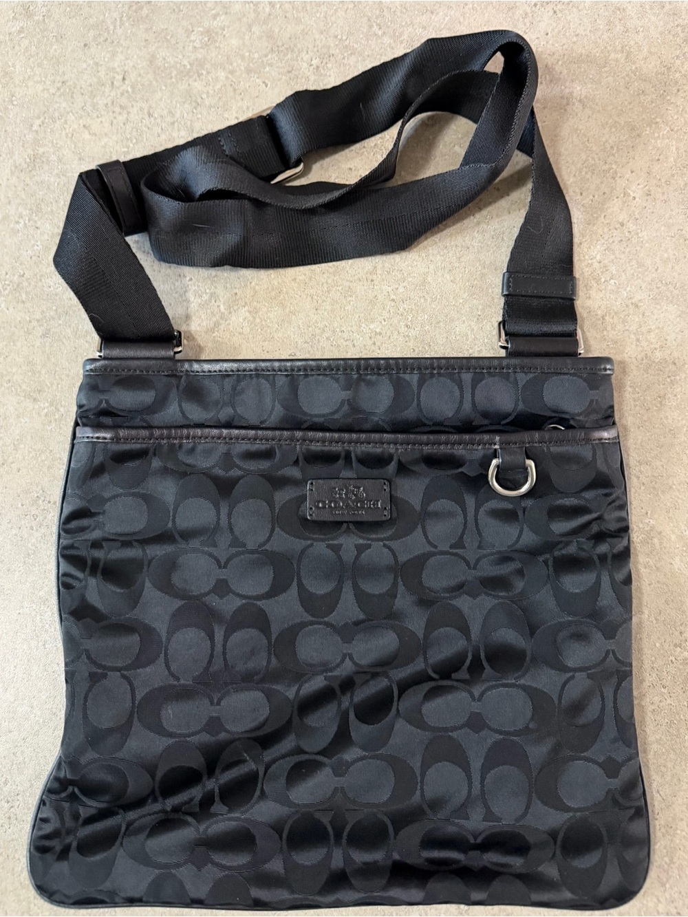 Coach Logo Cloth Purse. Gently Used.